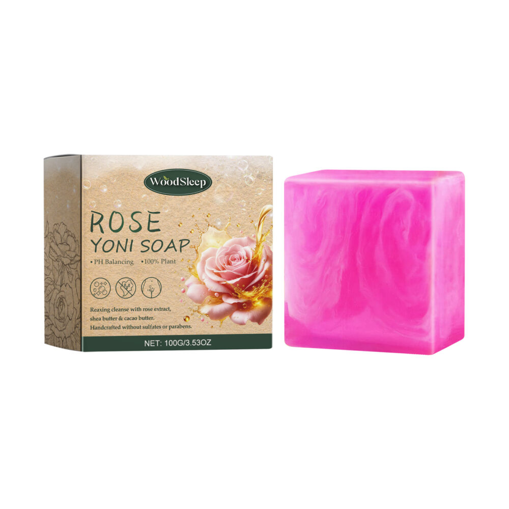 Rose soap for women's personal care and cleaning