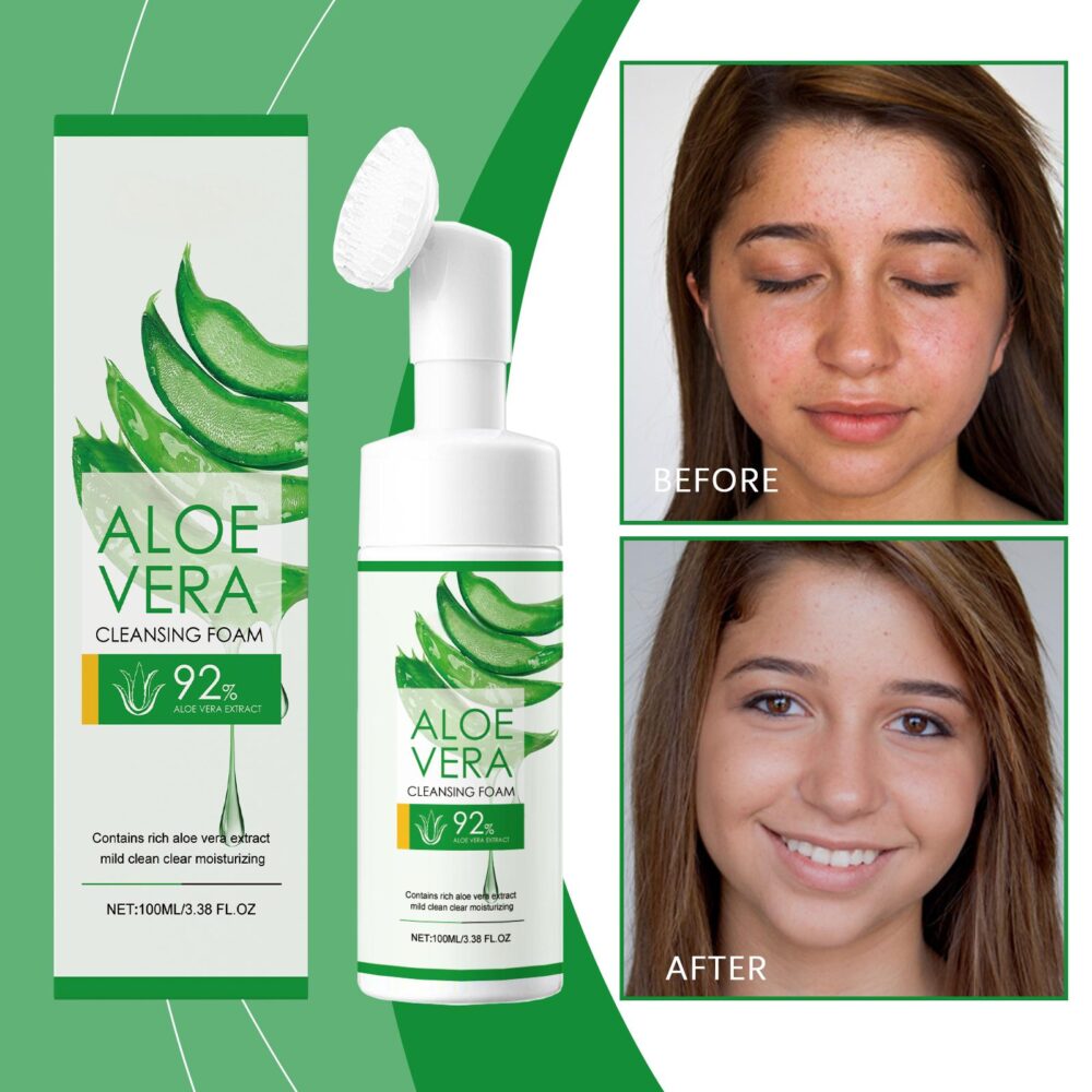 Aloe Vera Gentle Moisturizing Cleansing Mousse - Image 2
