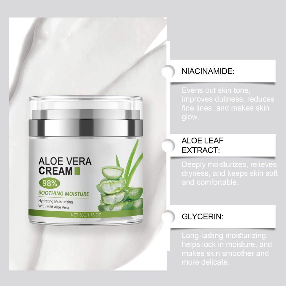 Aloe Moisturizing&Repairing Spot lightening face cream - Image 5