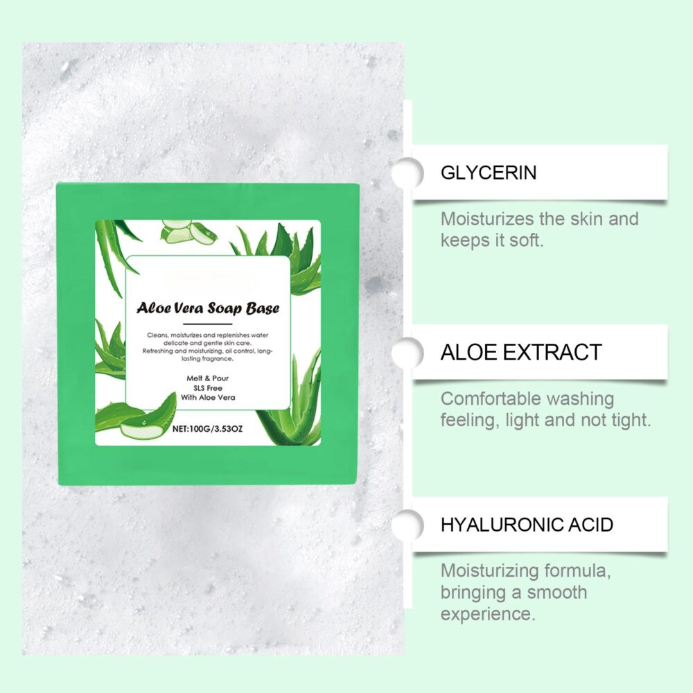 Aloe vera mild anti-inflammatory soap - Image 4