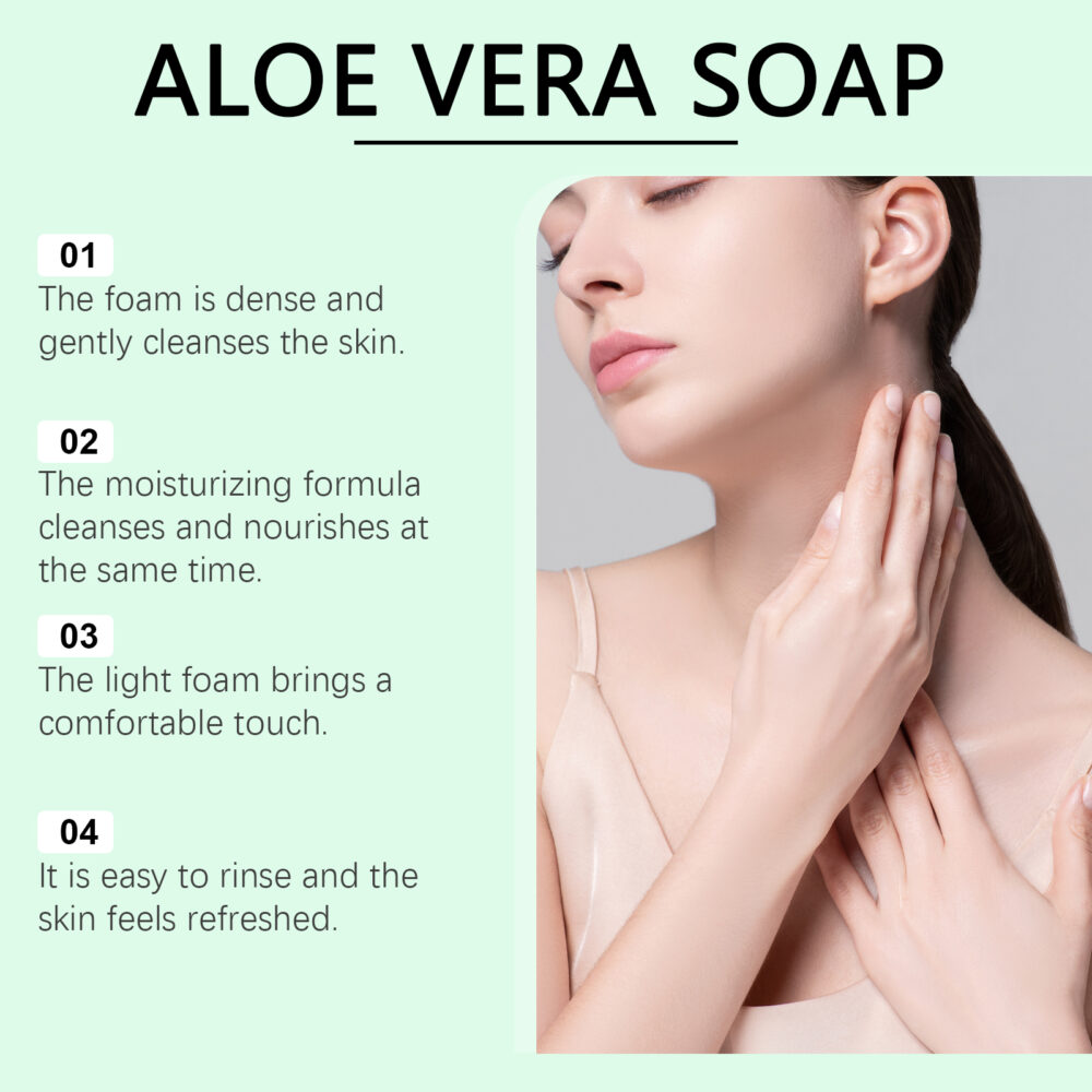 Aloe vera mild anti-inflammatory soap - Image 3