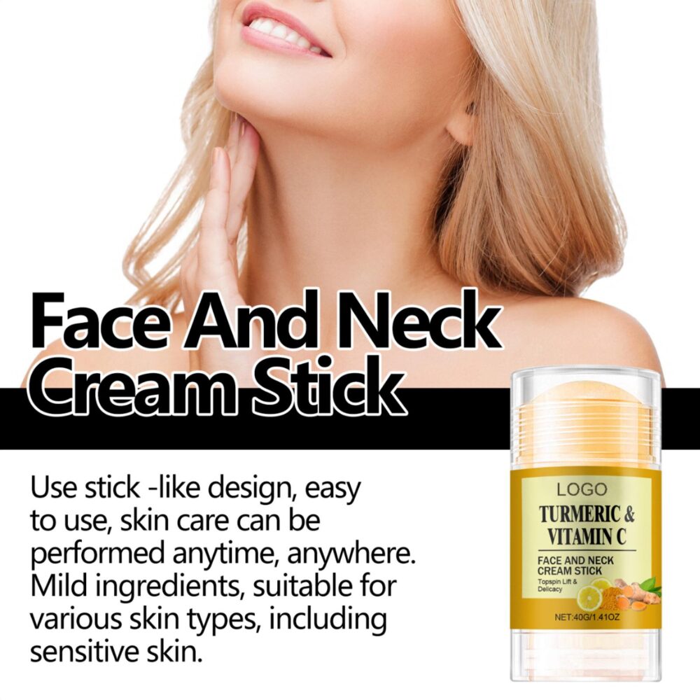 Turmeric anti wrinkle and firming facial neck cream stick - Image 5