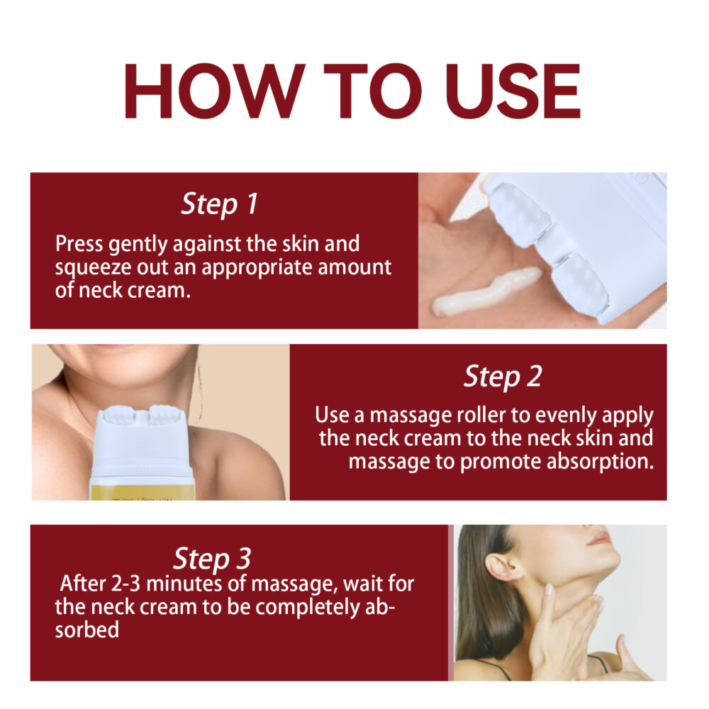 Neck Anti Wrinkle Roller Cream - Image 8