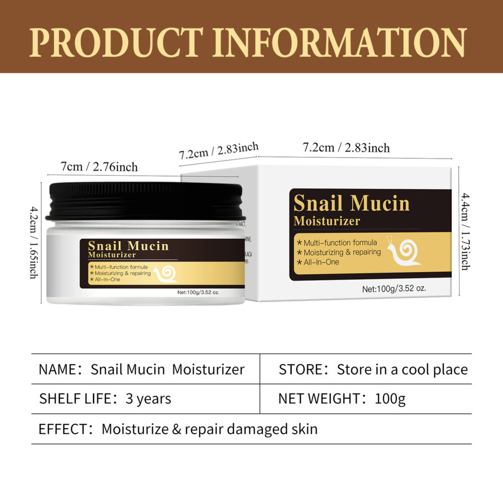 Snail Mucin Moisturizing face cream - Image 5