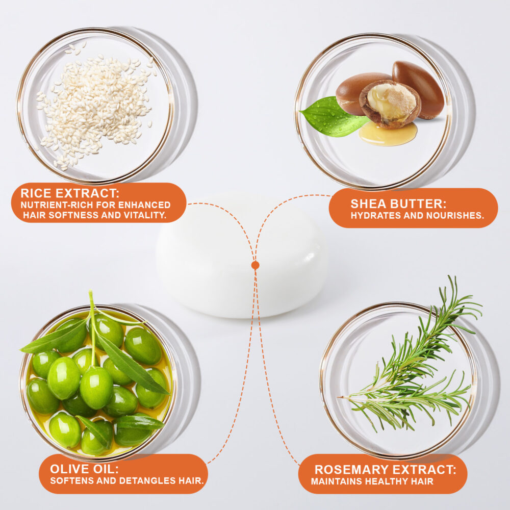 Rice water shampoo soap - Image 6