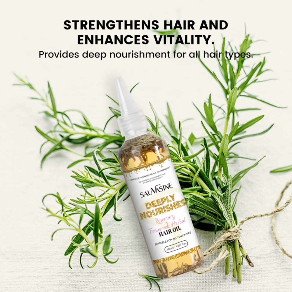 Rosemary+Huluba Herbal Hair Oil - Image 2