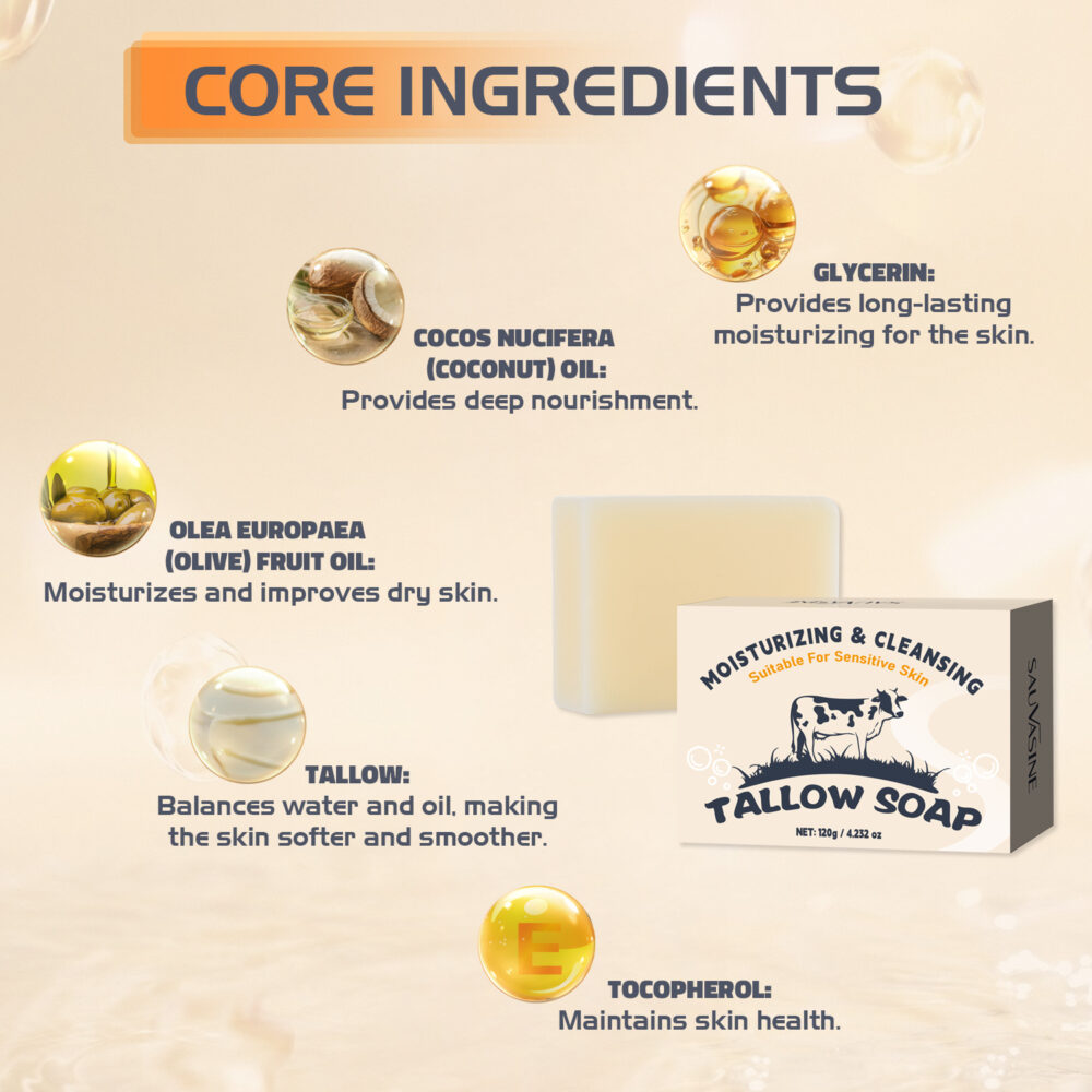 Cow fat moisturizing soap - Image 3
