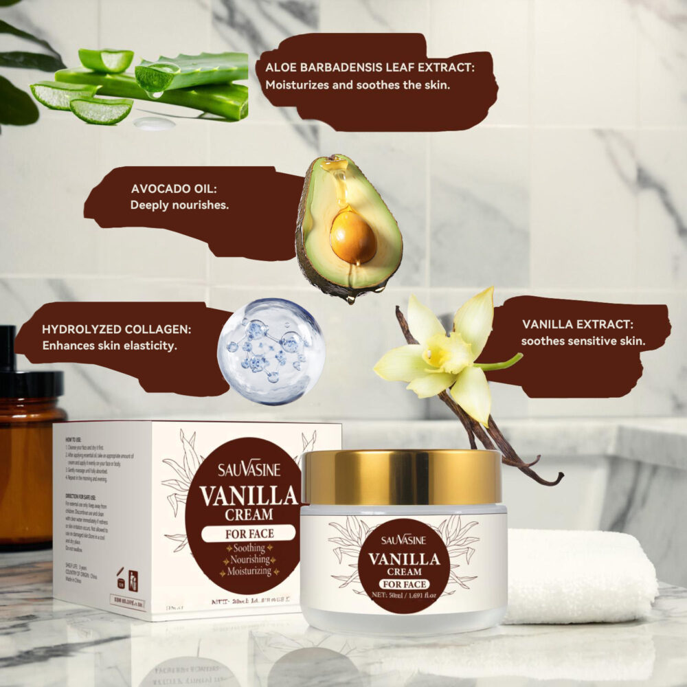 Vanilla face cream - Image 2