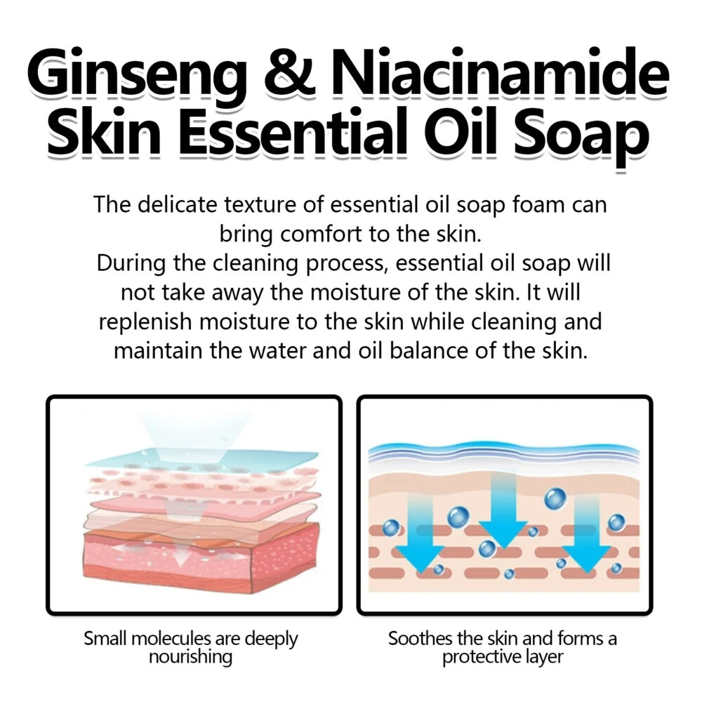 Ginseng Repair Hydrating Cleansing Soap - Image 4