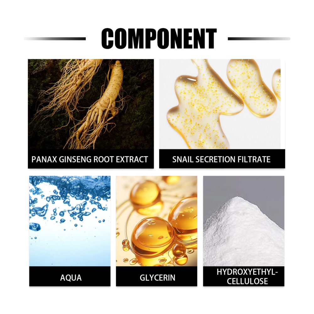 Ginseng Anti wrinkle Repair Moisturizing Snail essence - Image 5