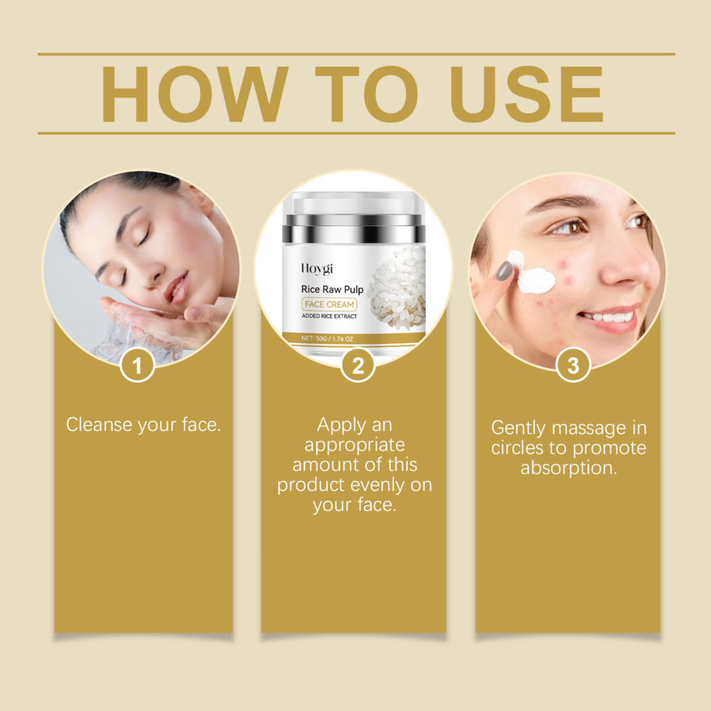 Rice moisturizing face cream - Image 6