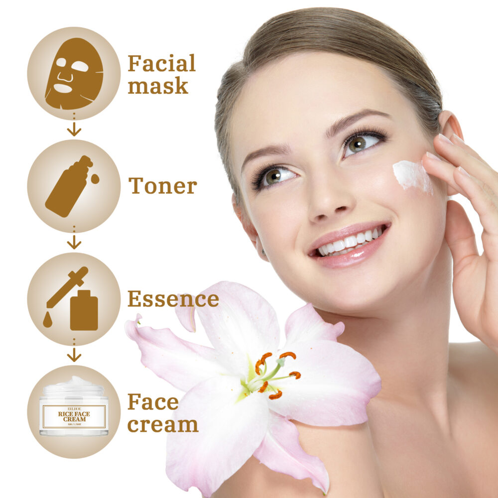 Rice Anti wrinkle Whitening face cream - Image 4