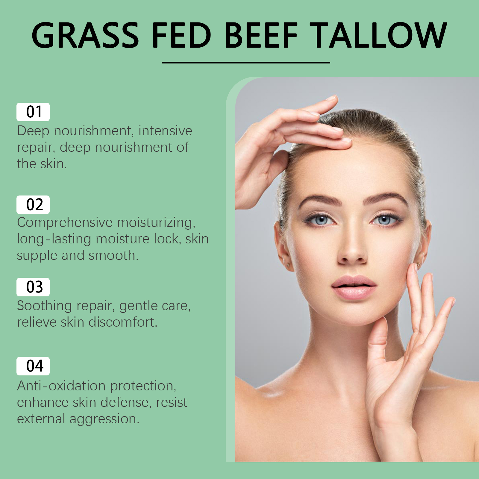 Natural tallow Moisturizing Cream - Image 3