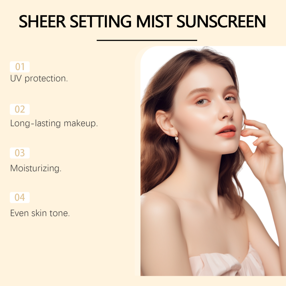 Makeup setting moisturizing protection sunscreen spray - Image 3