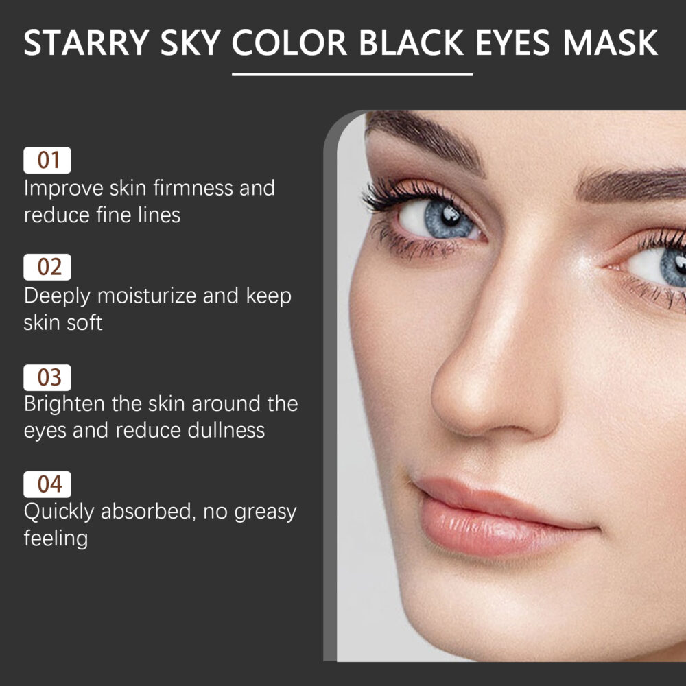 Starry Sky Beauty Black Eye Mask - Image 5