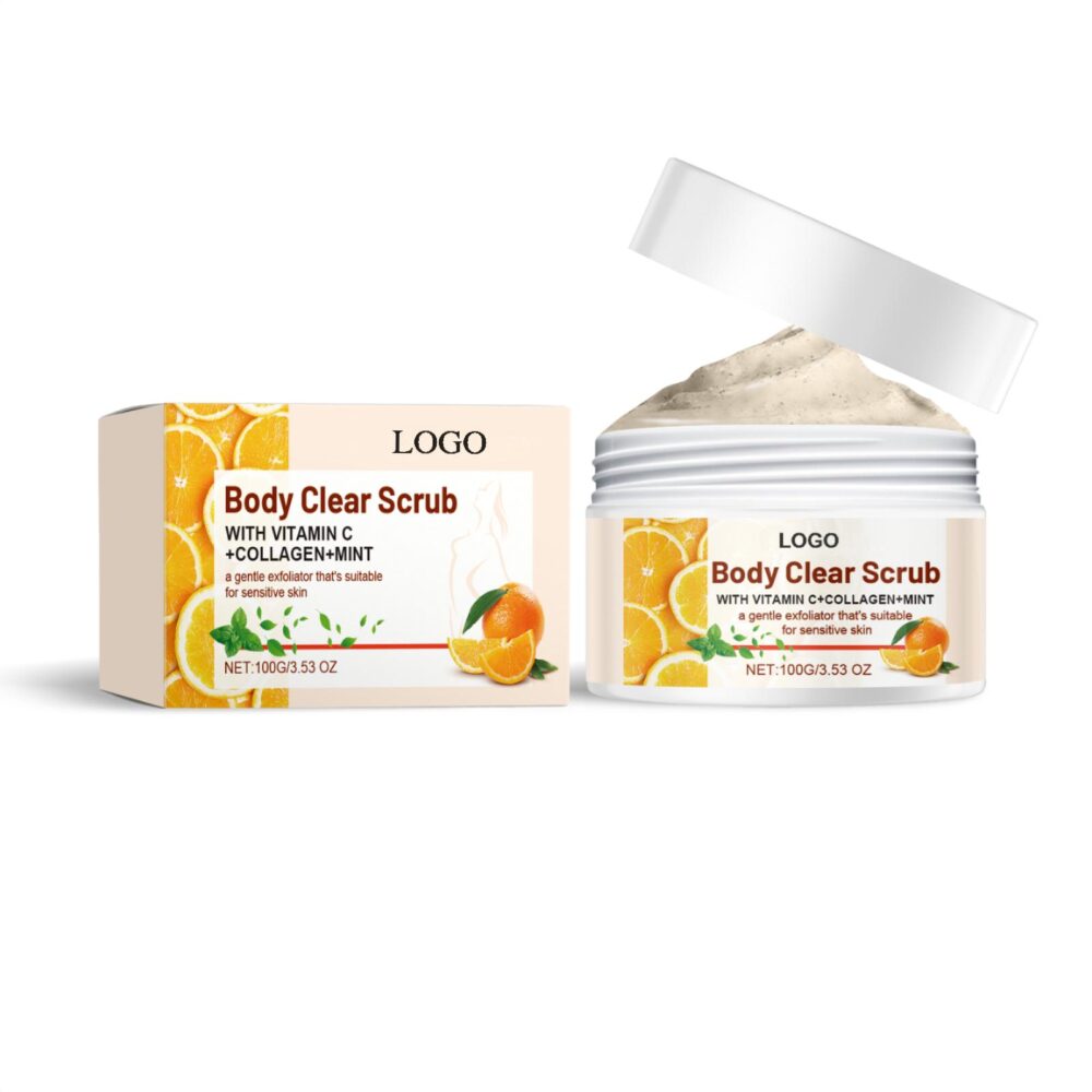 Orange body scrub