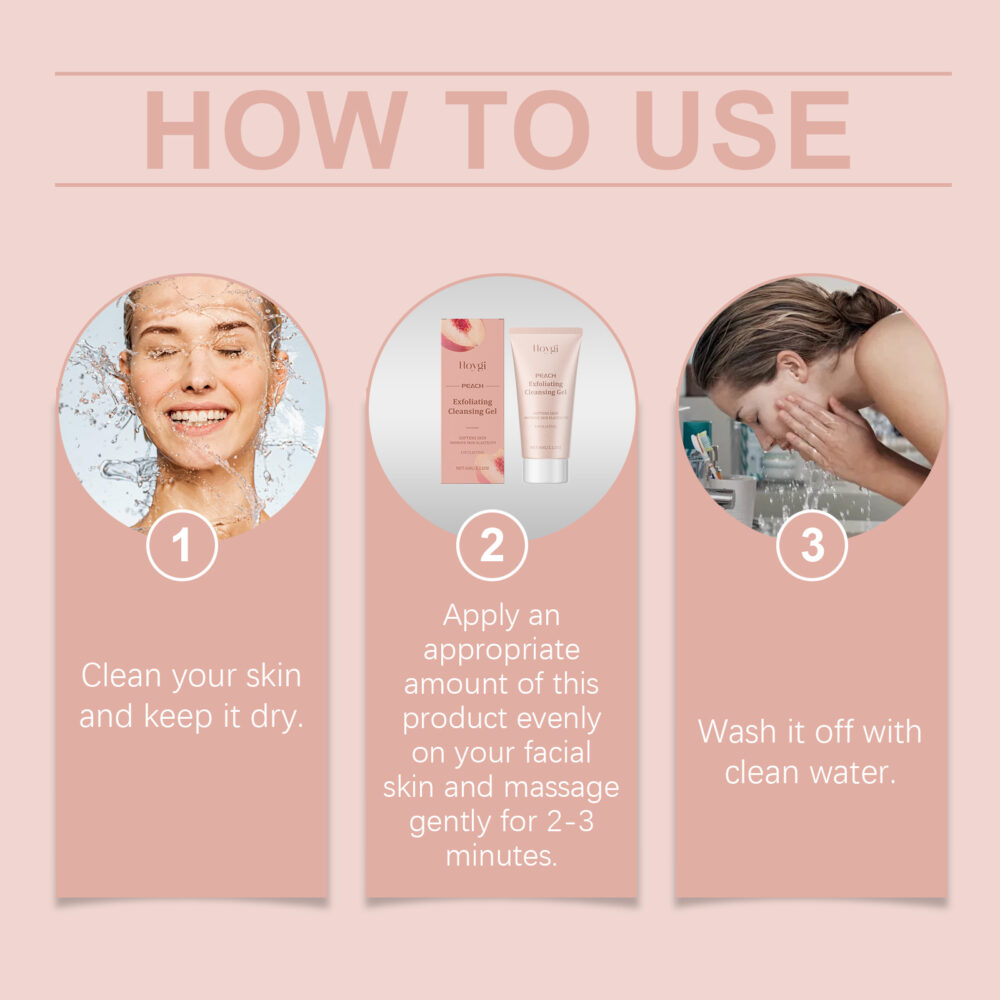 Salicylic acid exfoliating cleansing gel (peach flavor) - Image 6