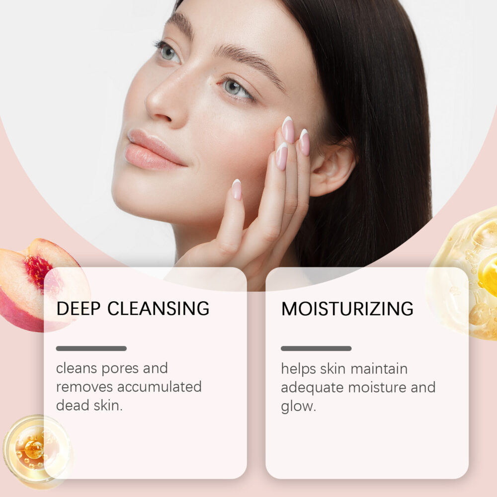 Salicylic acid exfoliating cleansing gel (peach flavor) - Image 3