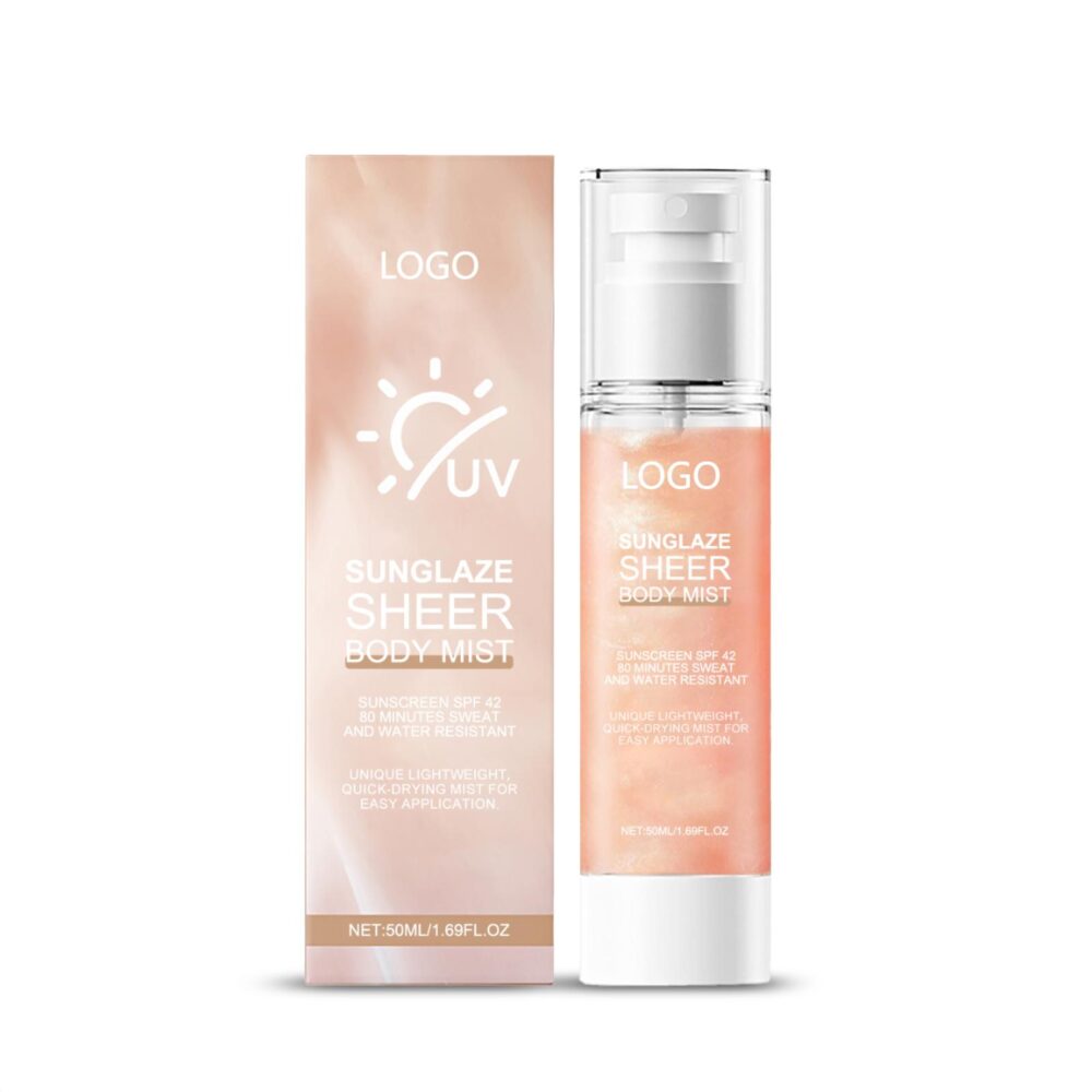 Refreshing protective sunscreen spray