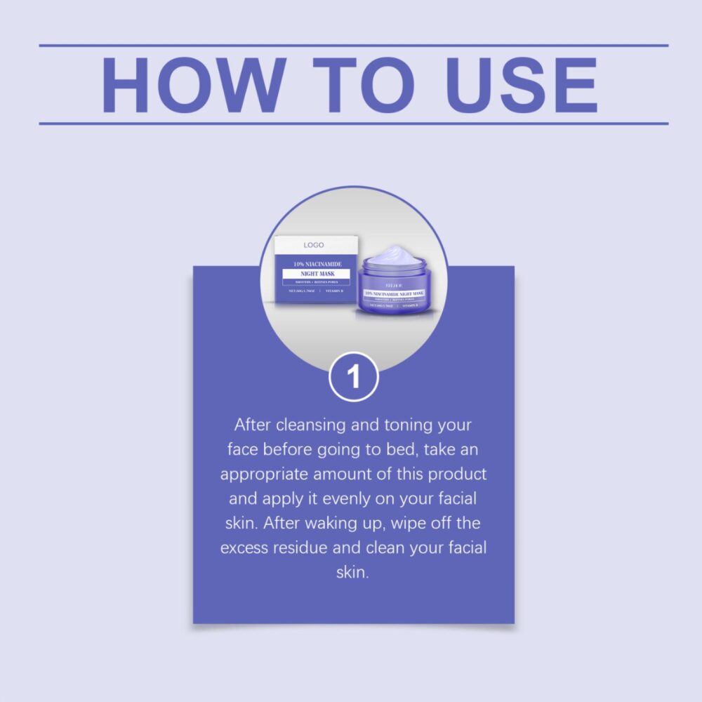 Nicotinamide Moisturizing Sleep facial mask - Image 7