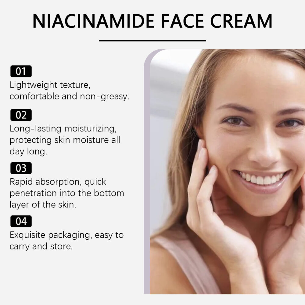 Nicotinamide whitening moisturizing face cream - Image 4