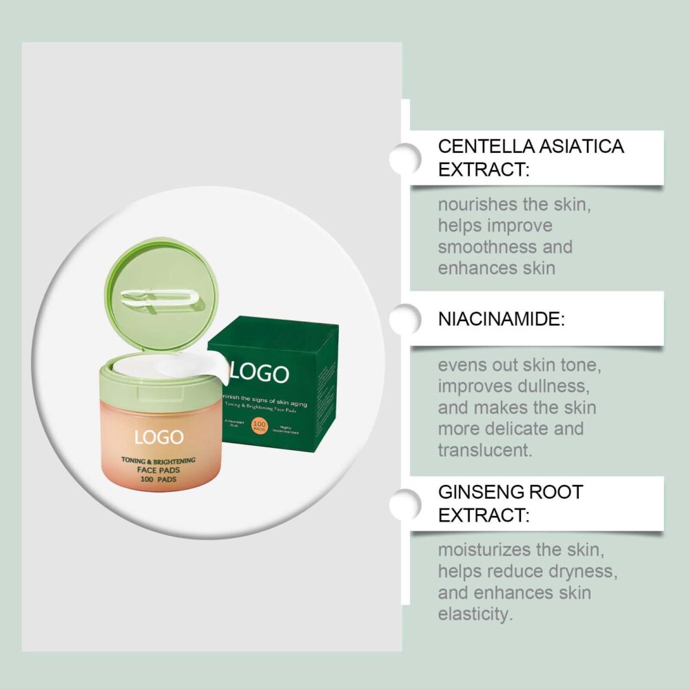 Centella moisturizing cleaning cotton pads - Image 2