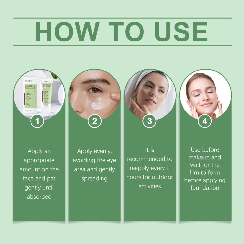 Centella asiatica facial sunscreen - Image 6