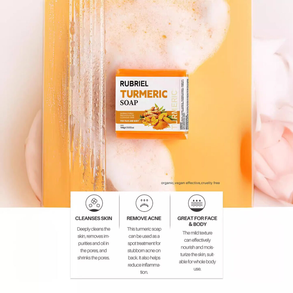 Turmeric soap 65 g（2 pieces） - Image 4