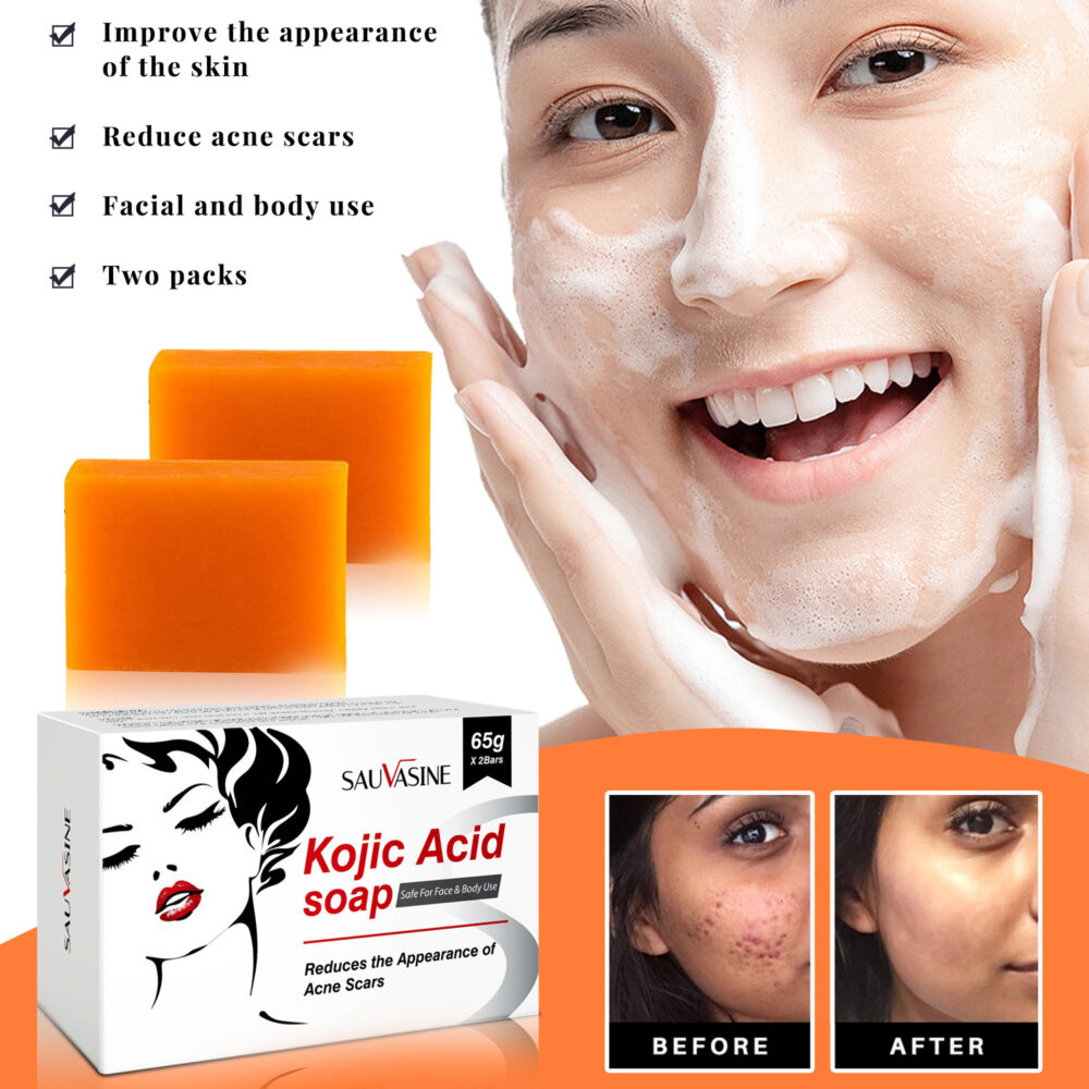 Kojic Acid soap 65g（2 pieces） - Image 2