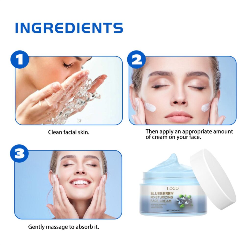 Blueberry Anti aging Anti wrinkle Skin beautifying face cream - Image 3