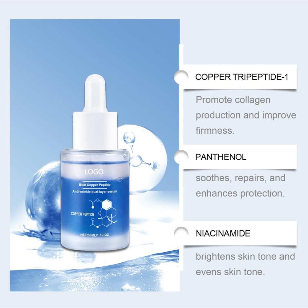 Blue copper peptide anti wrinkle firming facial essence - Image 2