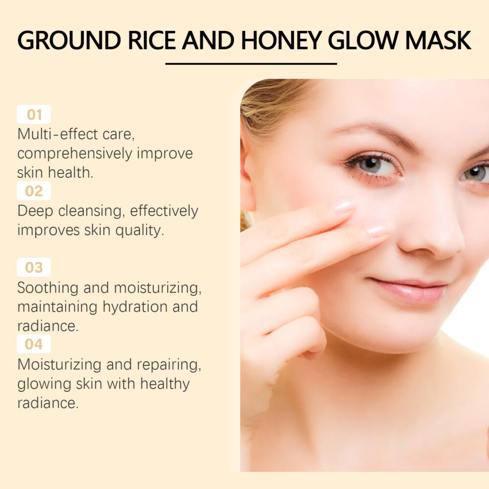 Rice Honey Moisturizing facial mask - Image 3
