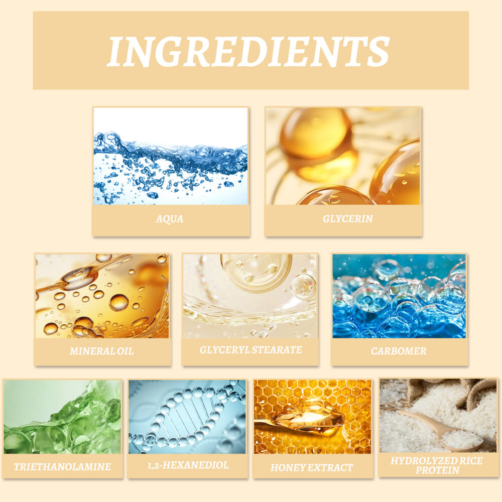 Rice Honey Moisturizing facial mask - Image 5