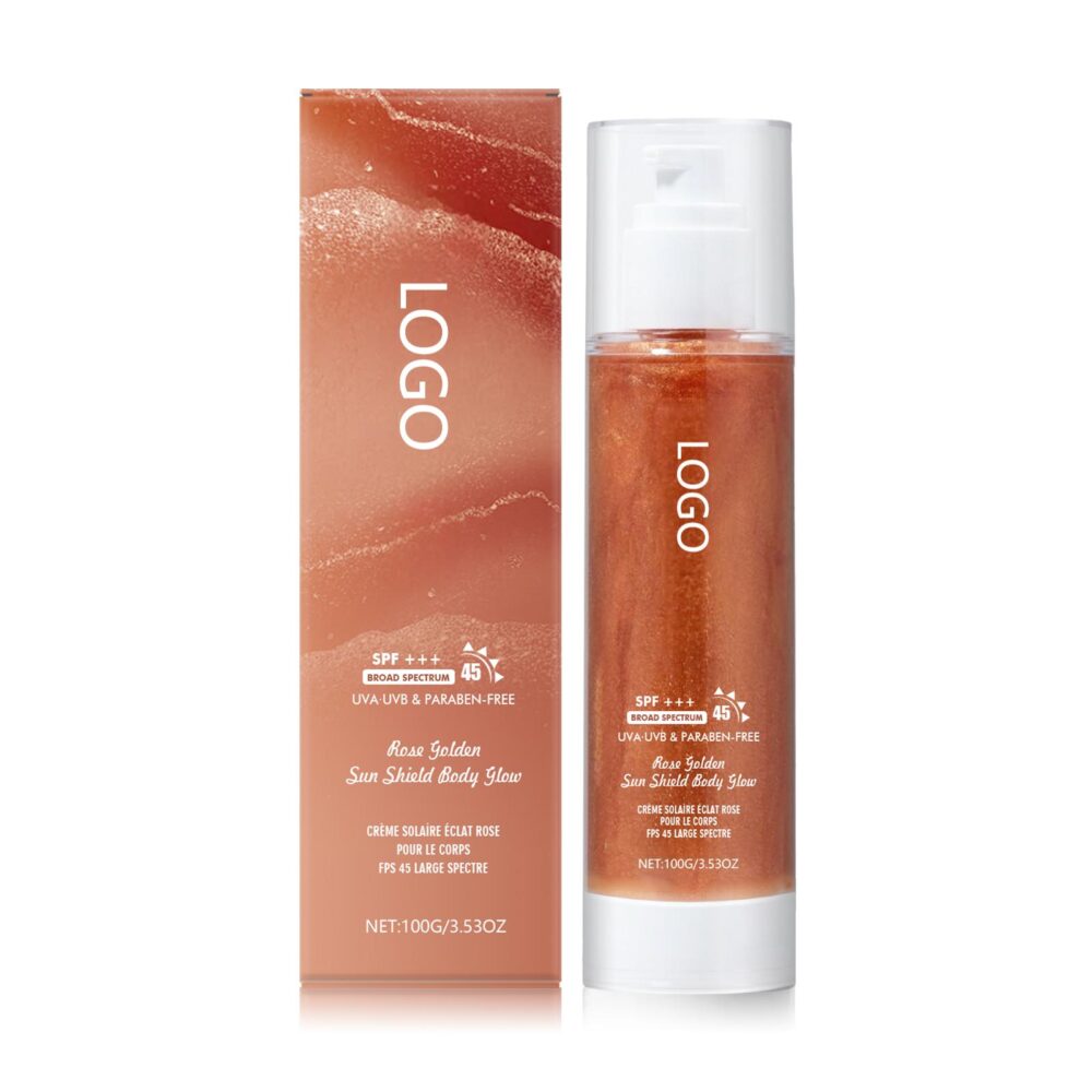 Light gloss sunscreen gel