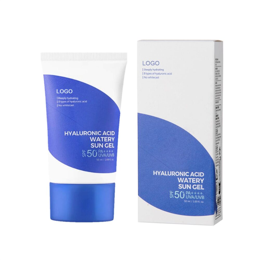 Hyaluronic acid moisturizing sunscreen gel