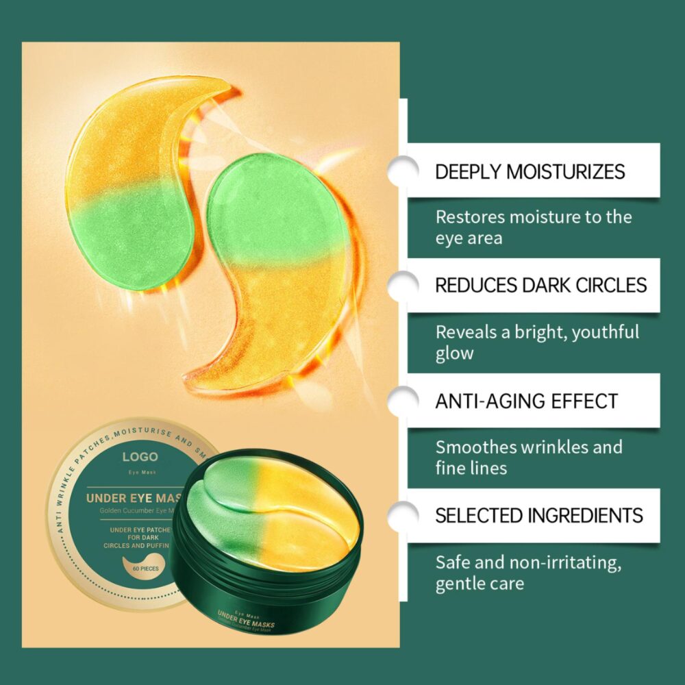 Golden Cucumber Double Color Eye Mask Patch - Image 2