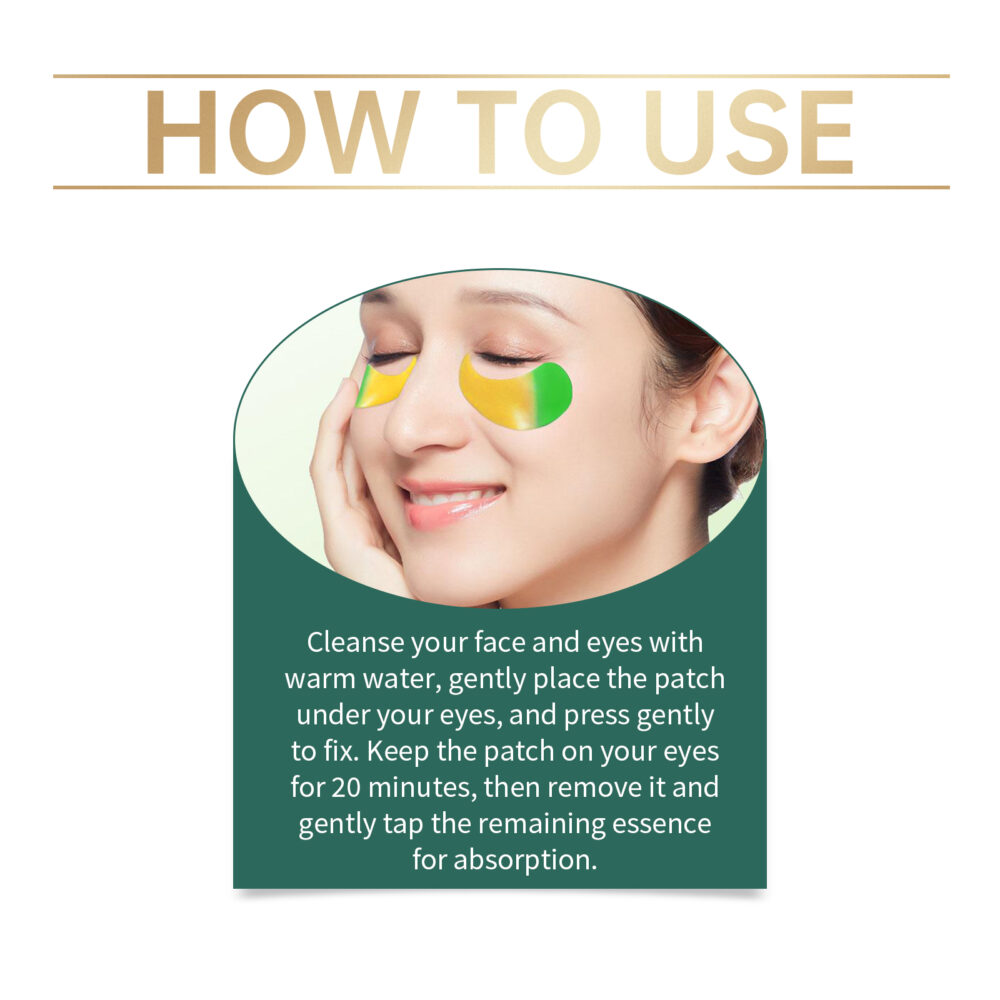 Golden Cucumber Double Color Eye Mask Patch - Image 8
