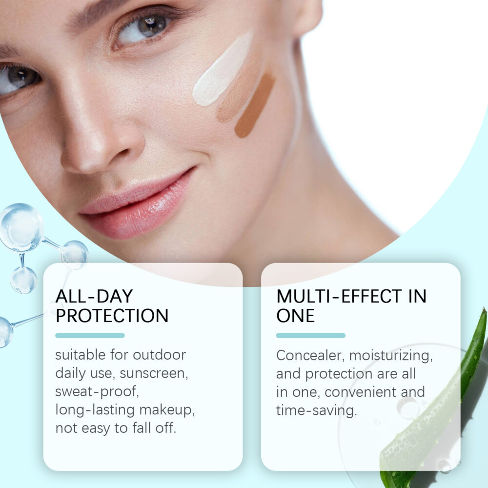 Sunscreen moisturizing liquid foundation (dark skin) - Image 3