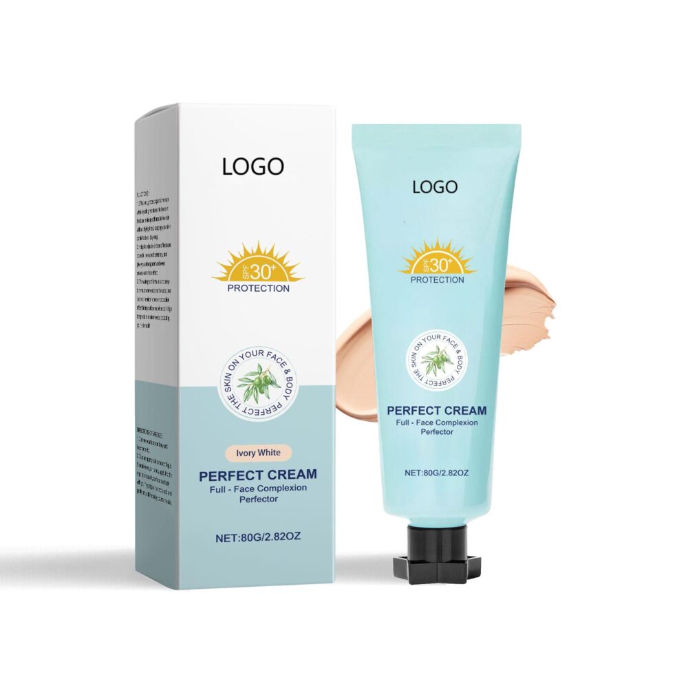 Sunscreen moisturizing liquid foundation (ivory white)