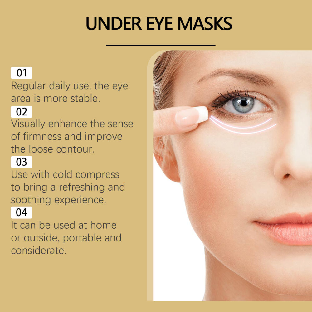 Golden Anti Wrinkle Tightening Eye Mask Patch - Image 4