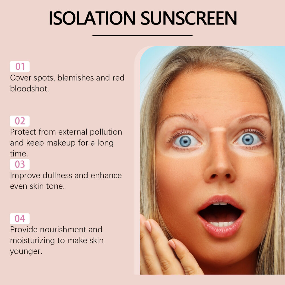 Tri color sunscreen isolation cream - Image 3