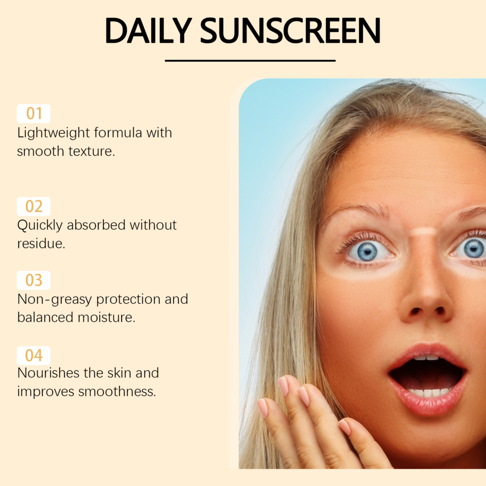 Rice Hyaluronic Acid Mild Moisturizing sunscreen Cream - Image 5