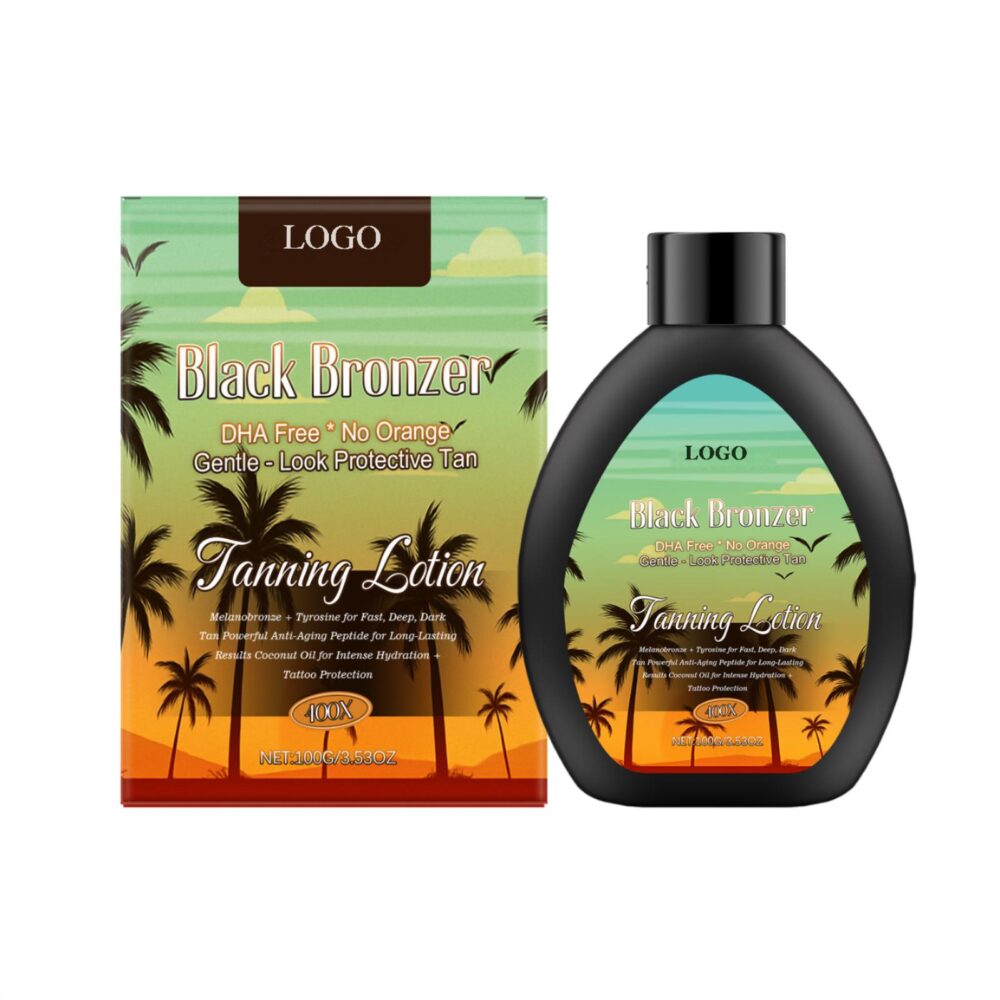 Coconut tanning black lotion