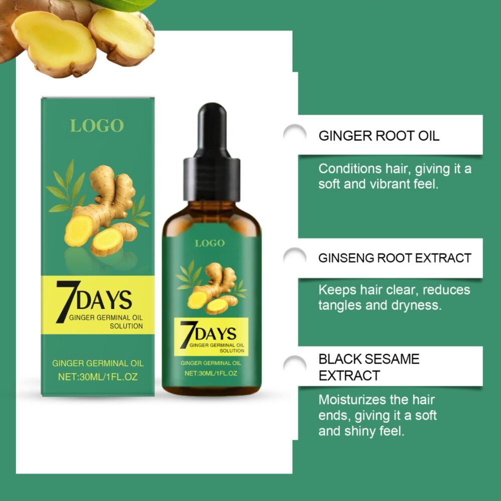 Ginger Ginseng Nourishing Hair Care Essential Oil - Image 2