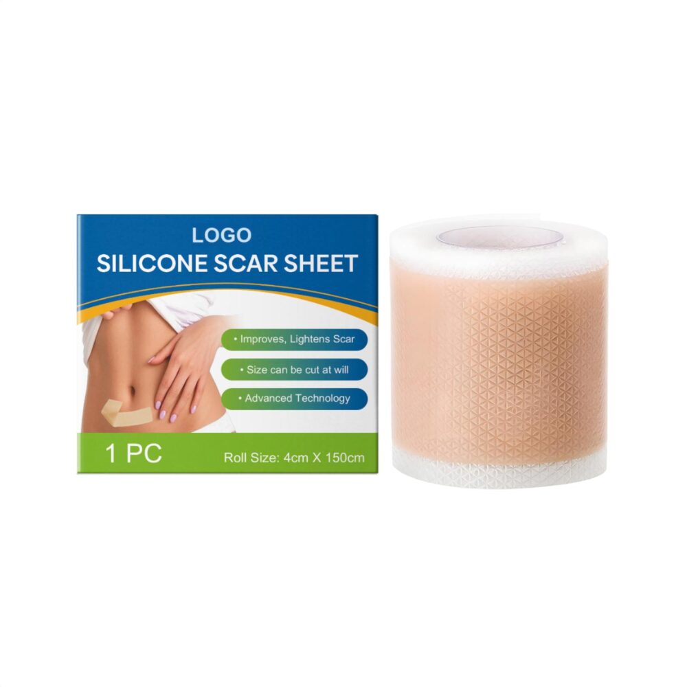 Self adhesive silicone scar patch
