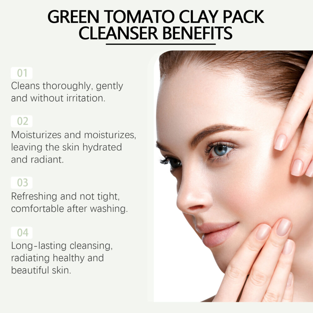 Green Tomato Mud Mask Cleansing Milk - Image 5