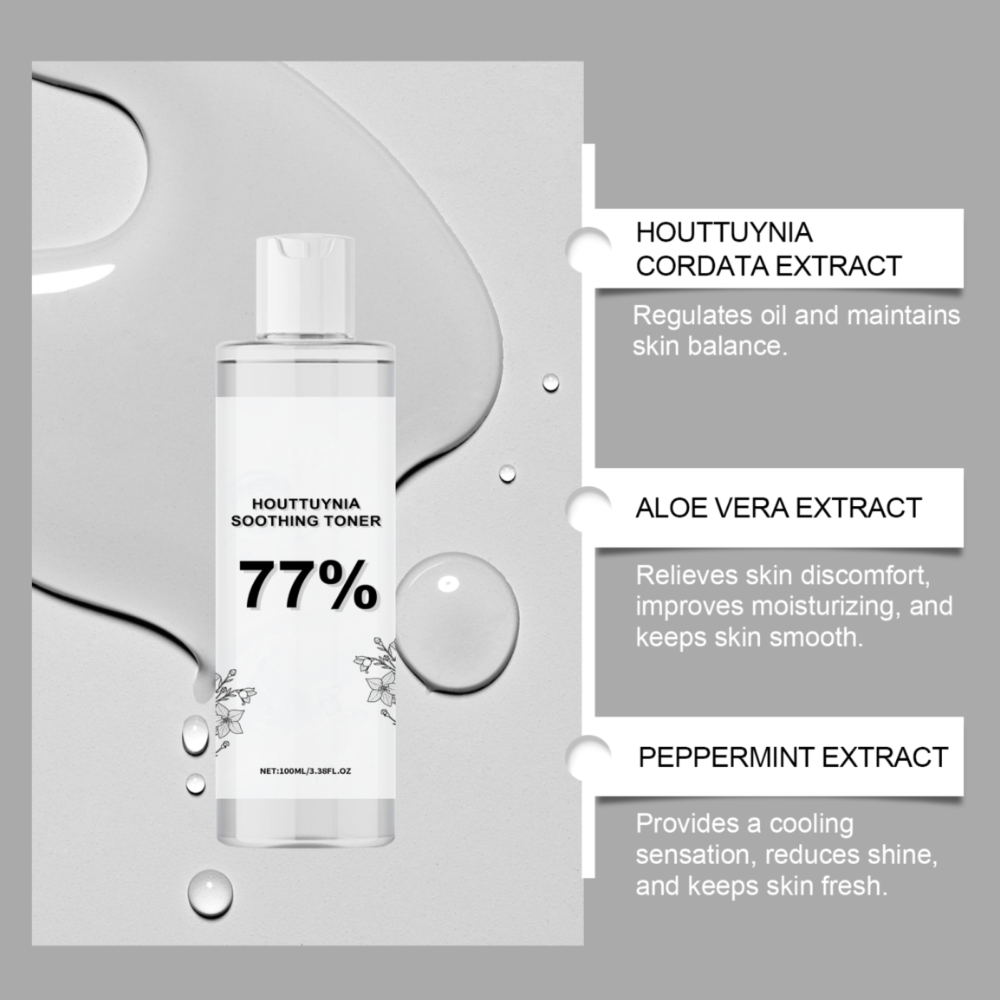 77% Houttuynia cordata Soothing Toner - Image 2