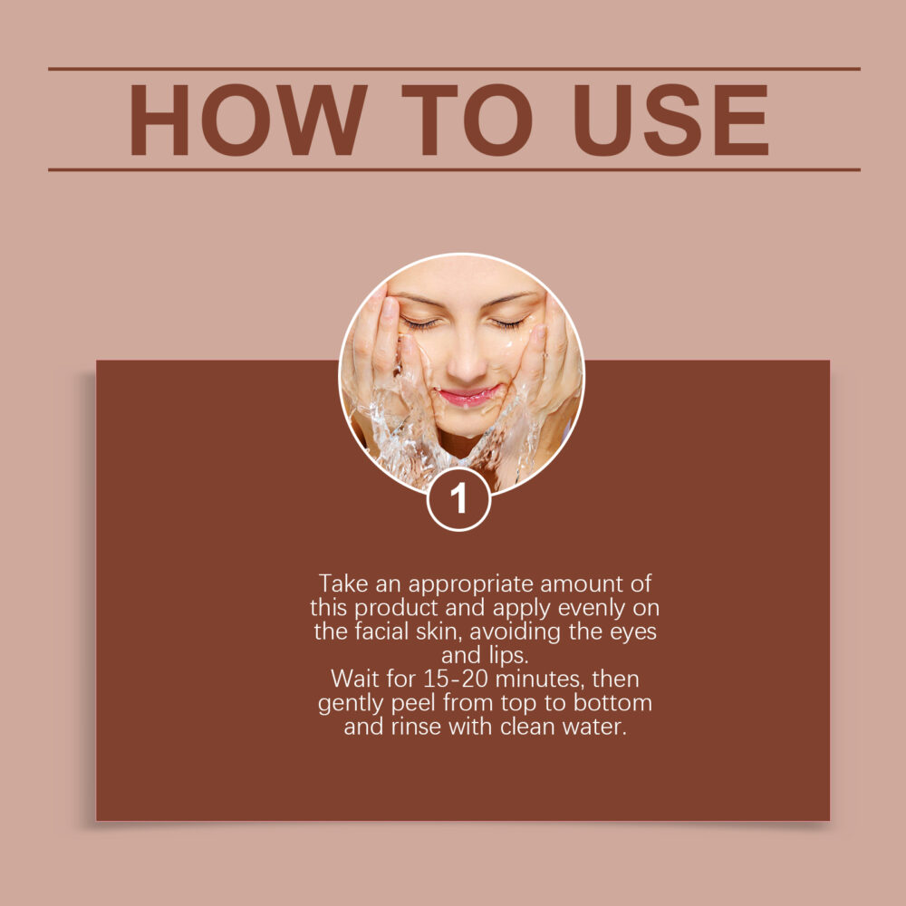 Lighten spot apply tear off facial mask - Image 6